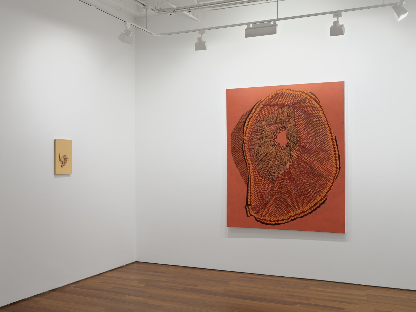 Installation view: Drop, Cloth