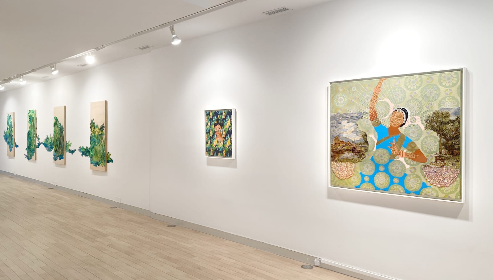 Installation view: History Reclaimed: Suchitra Mattai and Adrienne Elise Tarver