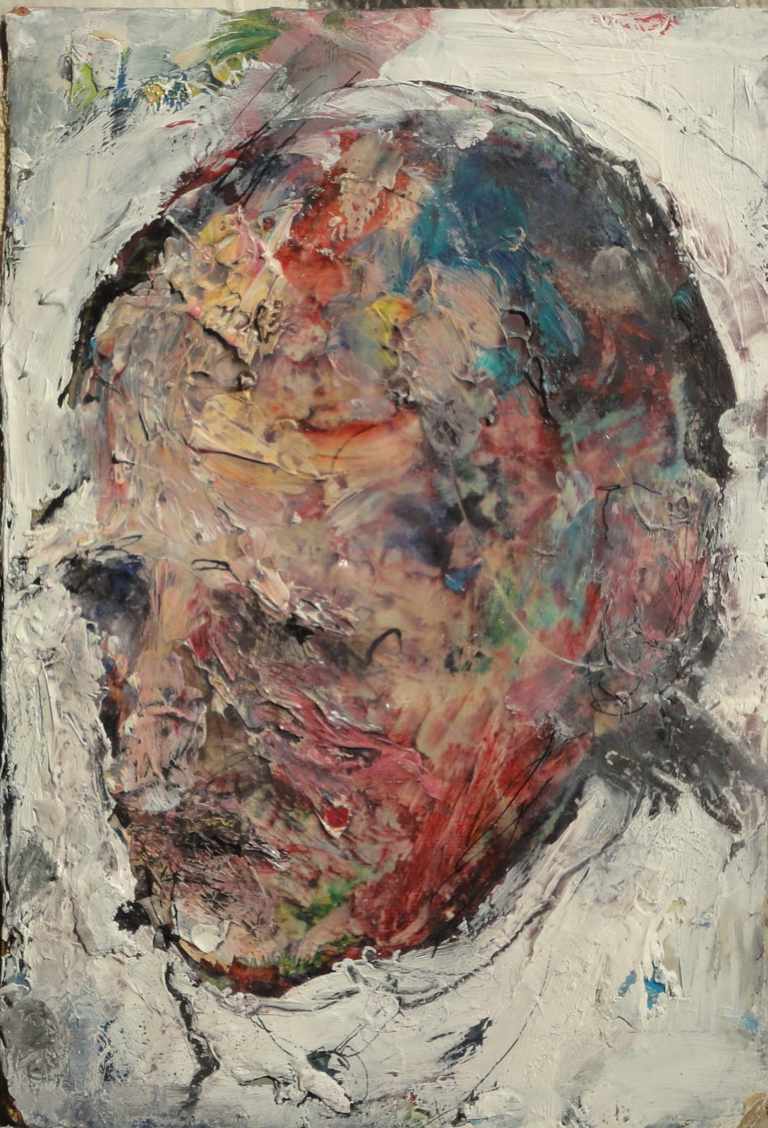 Ulrike Bolenz, Augenblick I klein, 2020, oil and acryl on wood, 21x14,5 cm