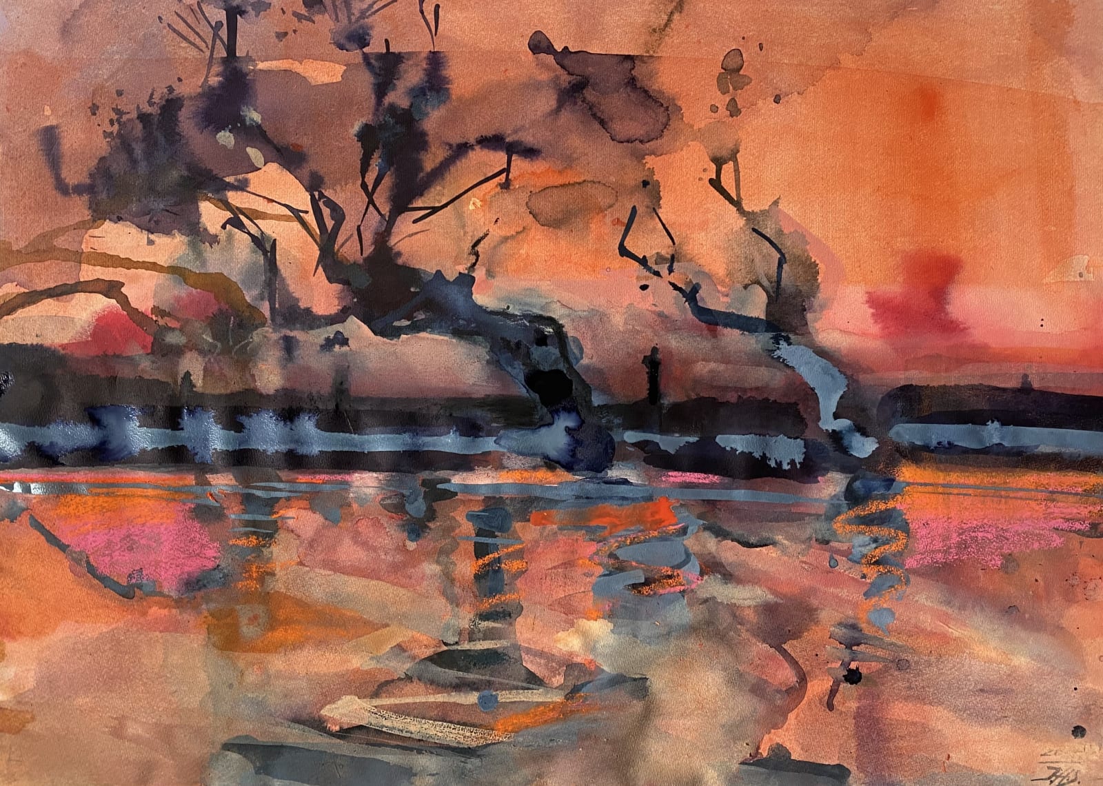 Atmosphere by the River by Inge H.Schmidt,2022