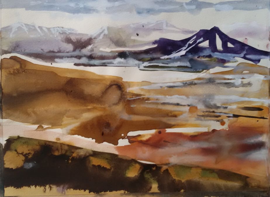 Inge H. Schmidt, Sand Desert - Karakorum Highway, 2012