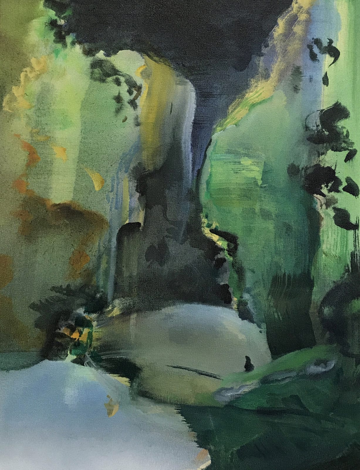 Jan Valik, Ravine's Murmur (after Hokusai), 2020