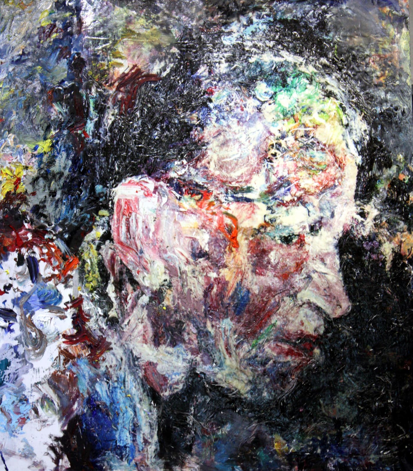 Augenblick III by Ulrike Bolenz, 2020, oil on wood, 145 x 120 cm