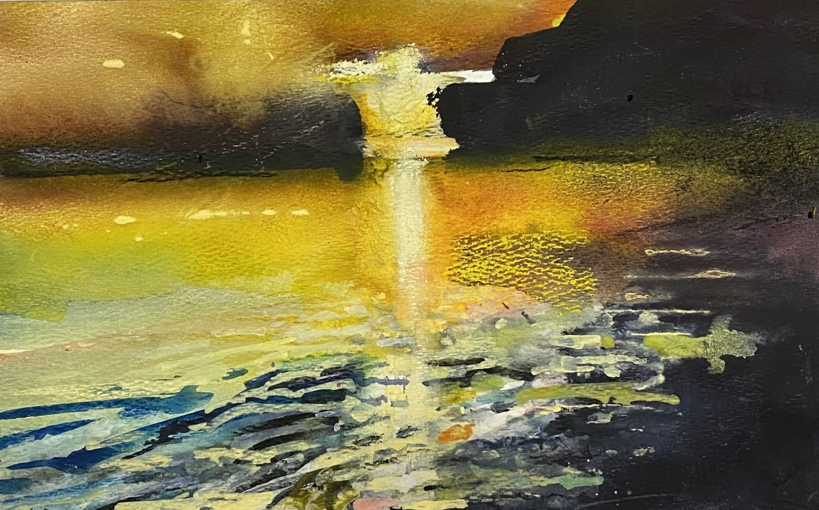 A Bay in the Evening by Inge H.Schmidt,2025