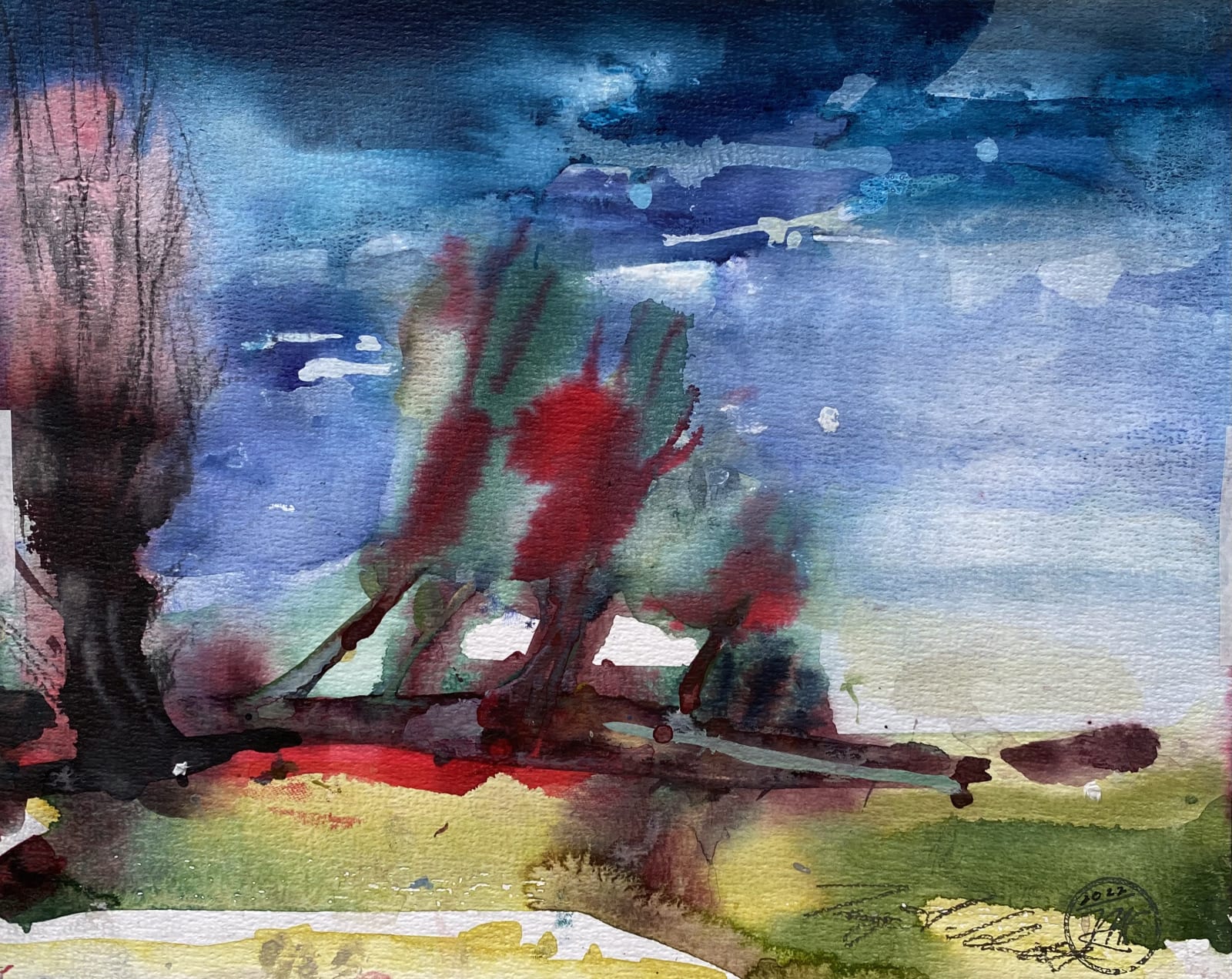 Rare Pollard Willows, Havellland by Inge H.Schmidt,2022