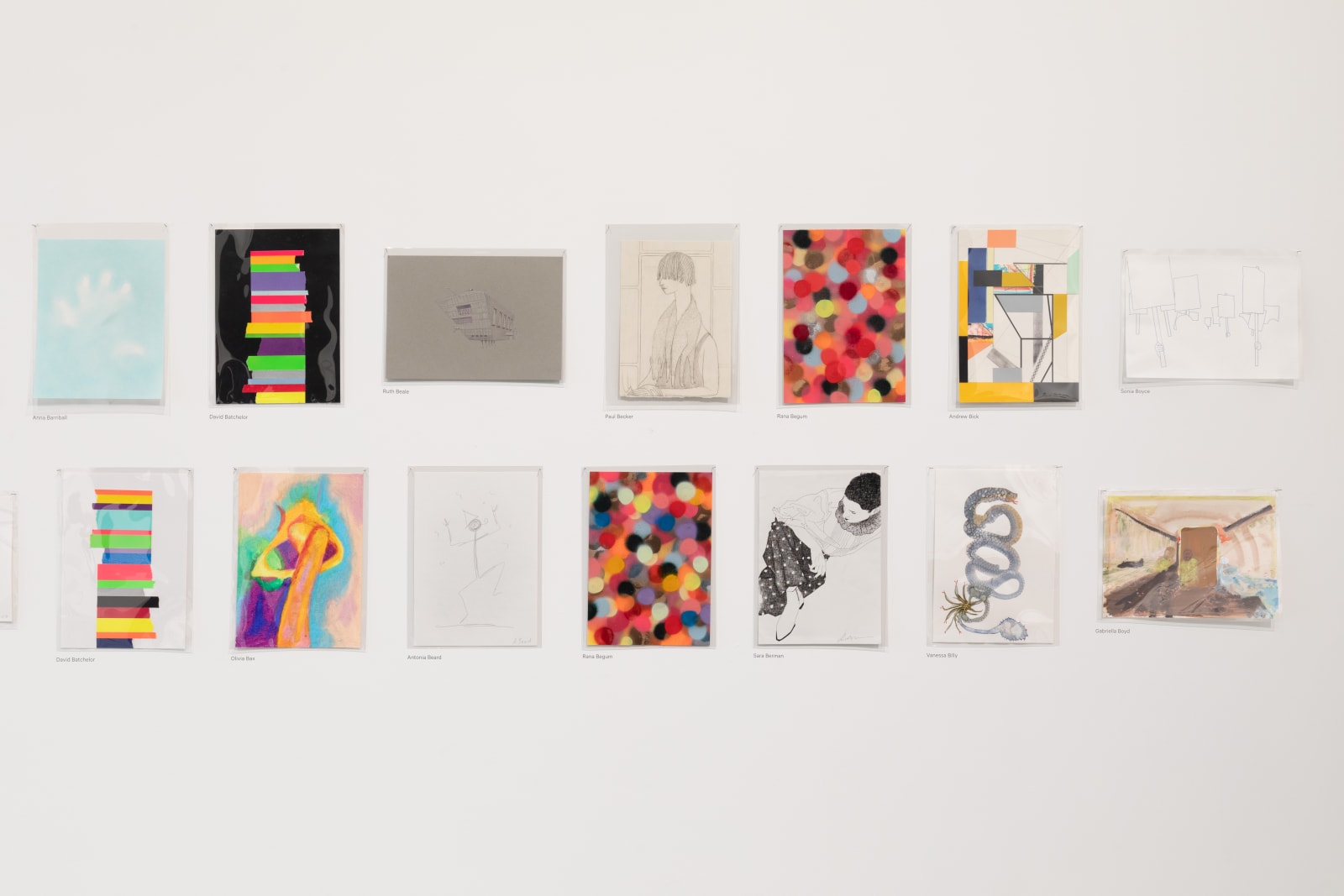 Installation view of Drawing Biennial 2024, Drawing Room. Photograph: BJ Deakin Photography.