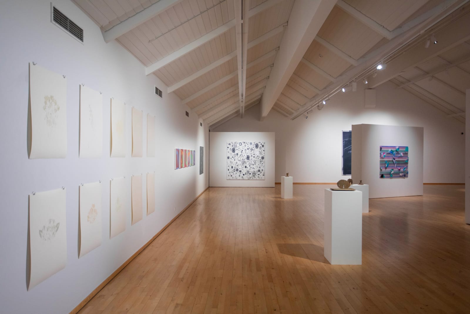 Installation view, 'Linger', 2025, Hafnafjordur Centre of Culture and Fine Art. Photograph: Leifur Wilberg Orrason.