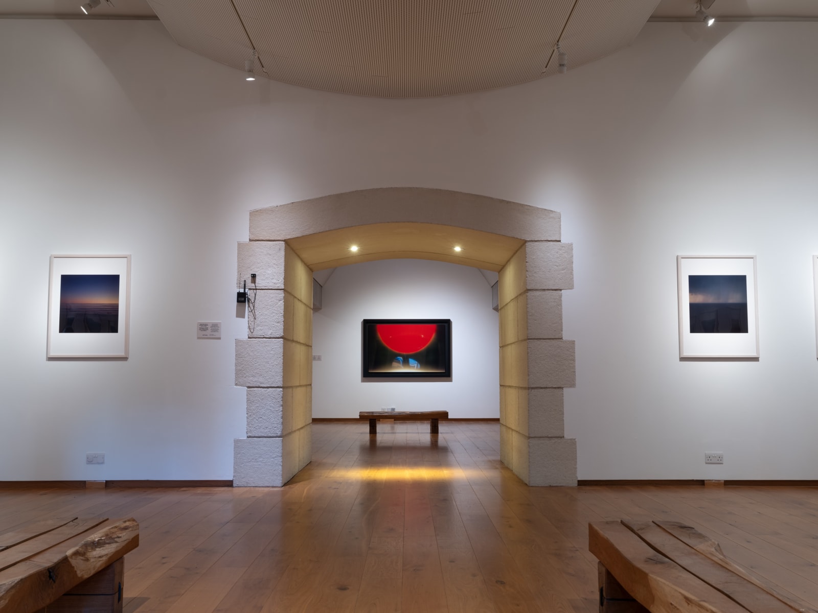 Installation view, Môrwelion - The Sea Horizon: Garry Fabian Miller, 2025, Oriel y Parc, National Museum Wales. © Garry Fabian Miller/Amgueddfa Cymru - Museum Wales.