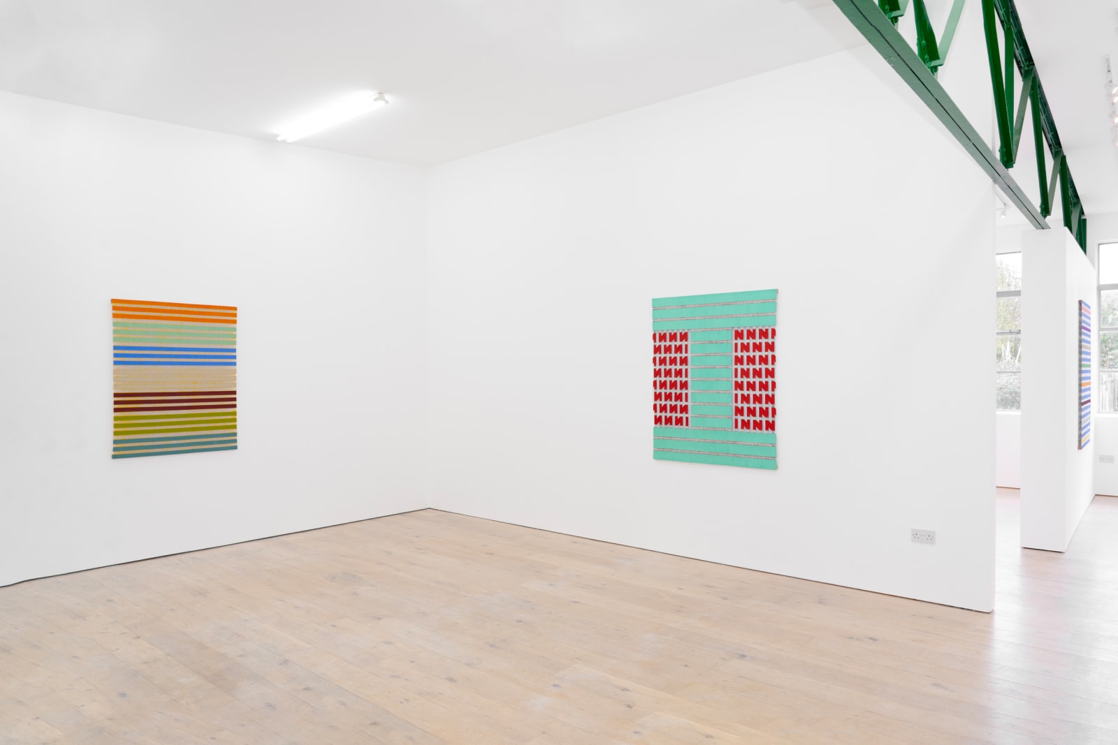 Installation view, Brandon Logan: Willow Trust Illusion, Sid Motion Gallery, 2025. Image courtesy of the Artist and Sid Motion Gallery. Photograph: Wenxuan Wang.