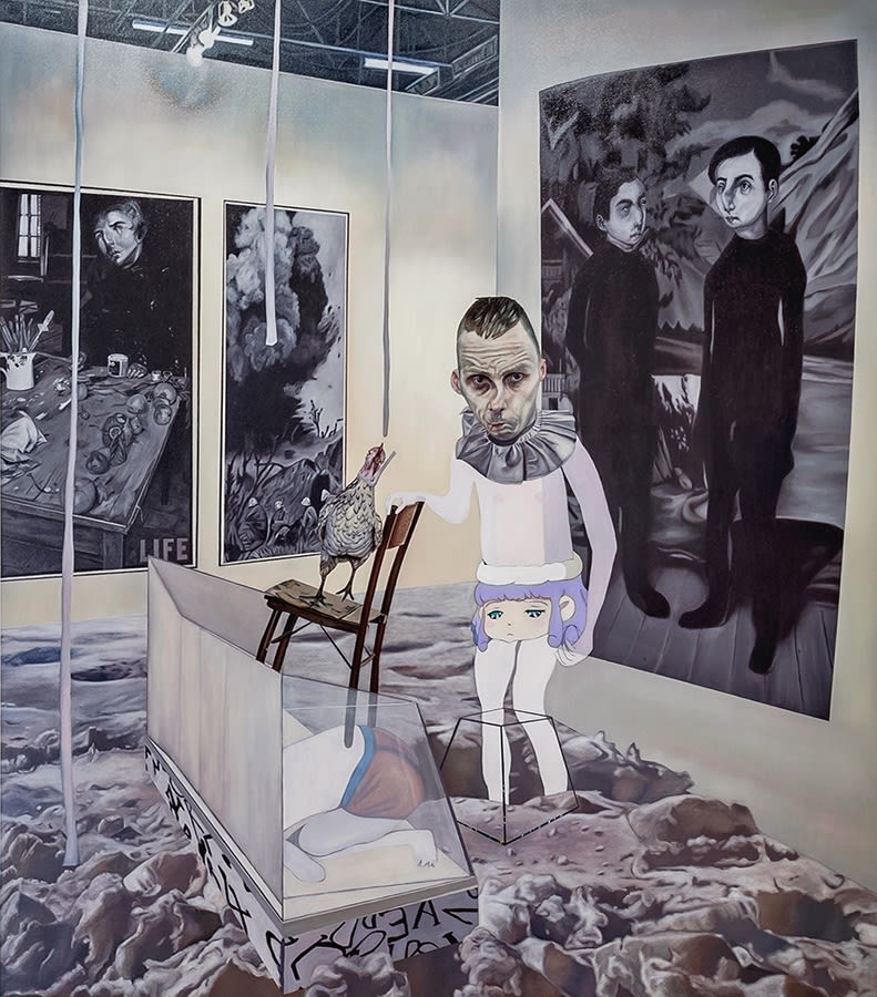 Carolina Muñoz, Desaparecer en el Espacio, 2019, Oil on canvas, 180 x 160 cm