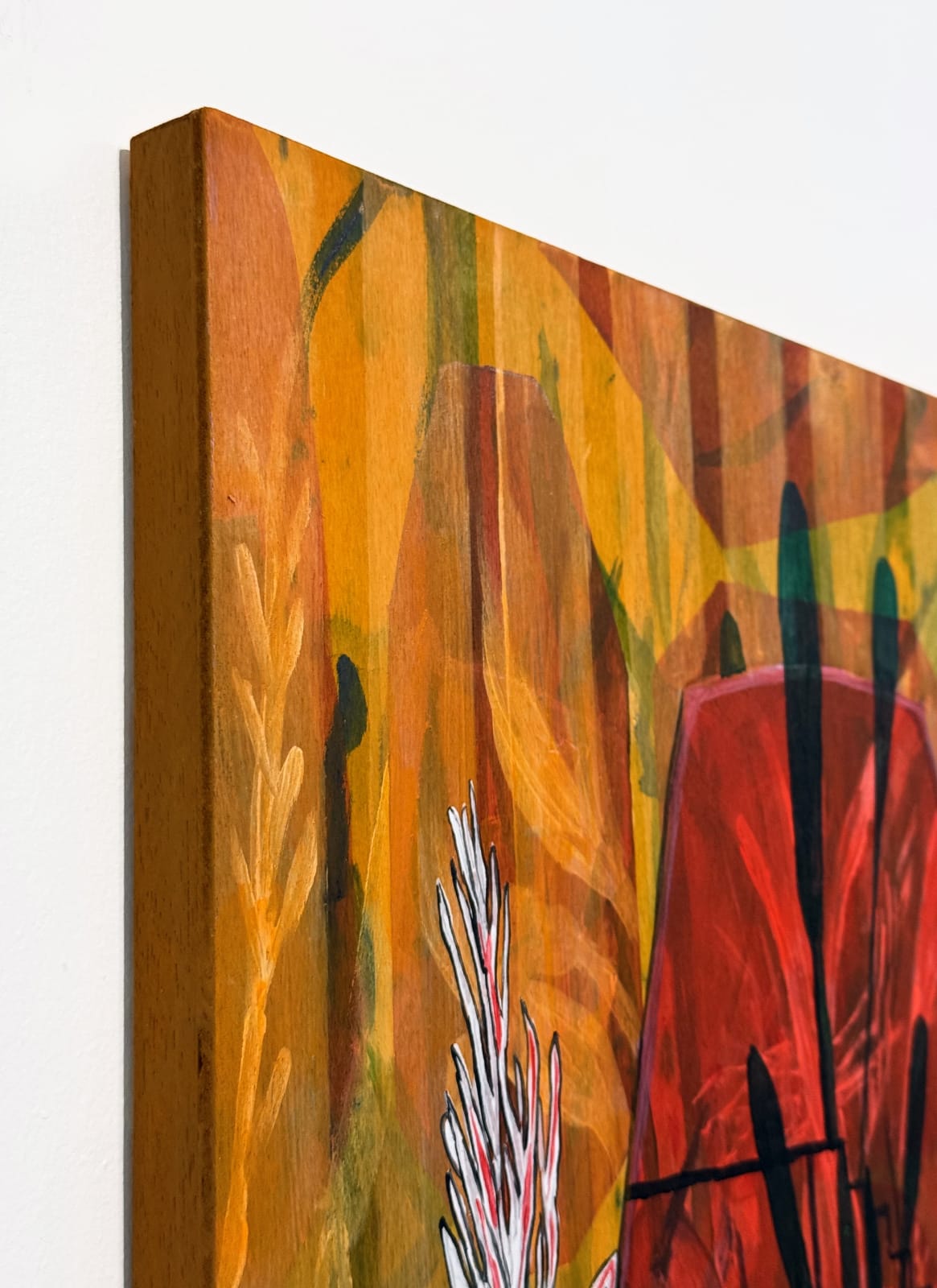 Montserrat Gómez-Osuna, Bodegón naranja con plato, 2025