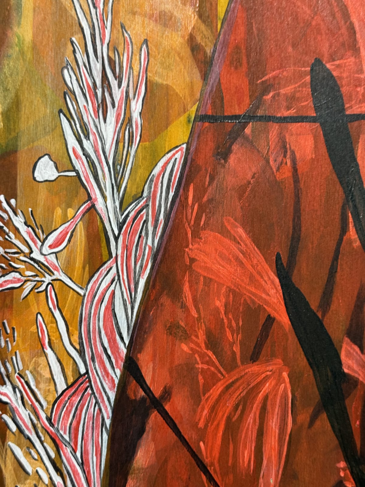 Montserrat Gómez-Osuna, Bodegón naranja con plato, 2025