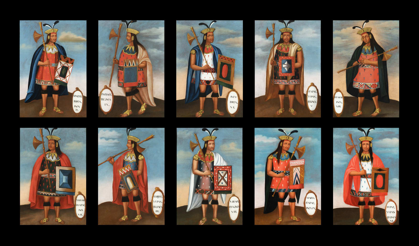 Anonymous artist, Inca Series: The Kings of Peru, Cuzco, ca. 1840/1850