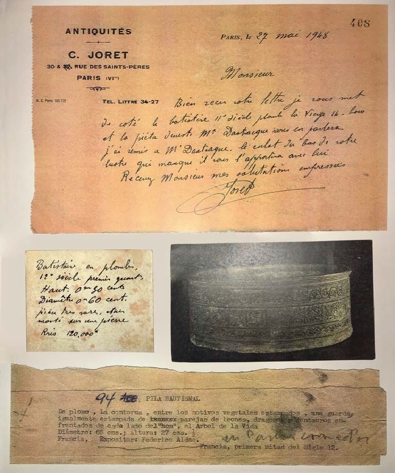 Lead Baptismal Font, 13th Century