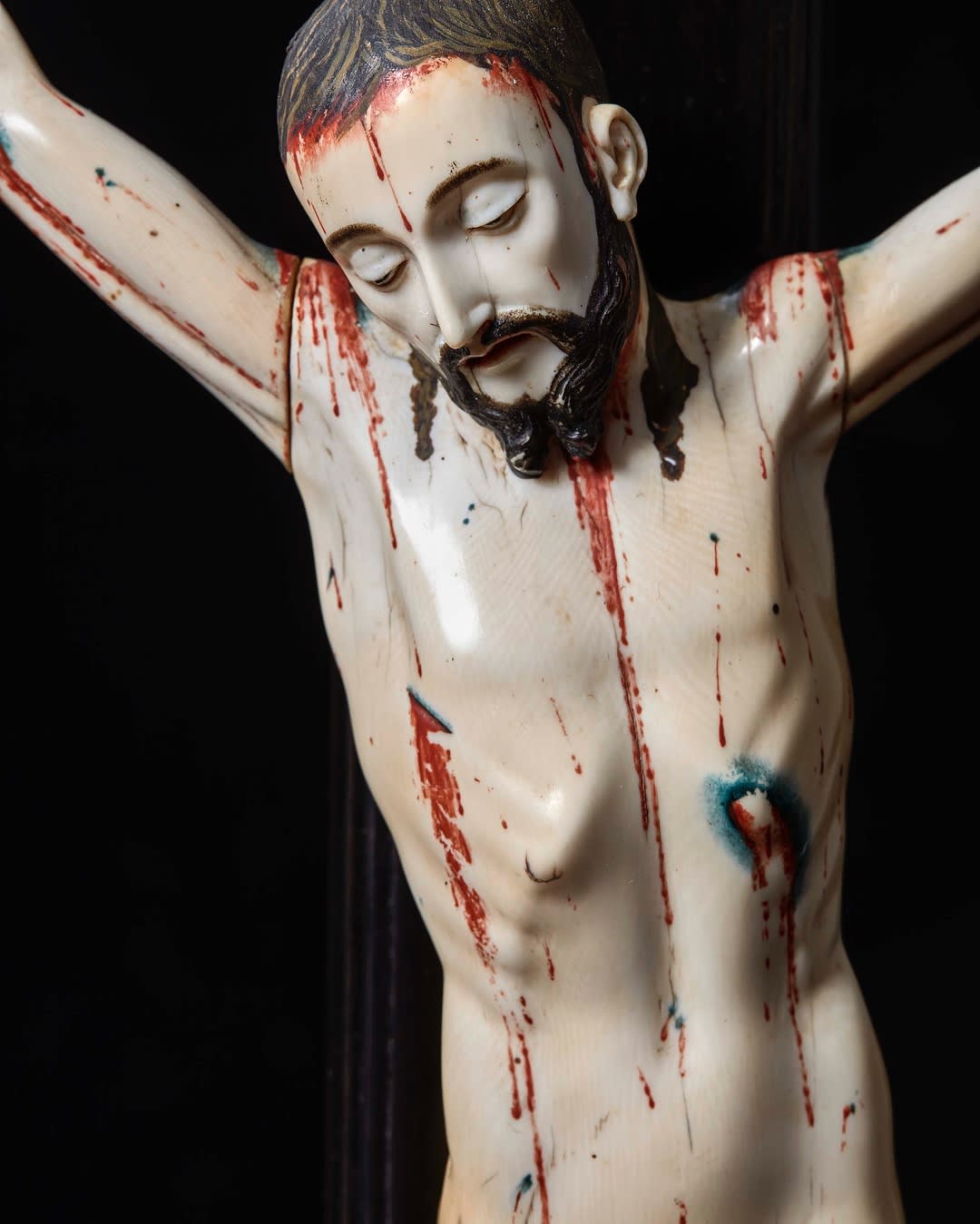 Calvary with Jesus Christ, Mater Dolorosa, Saint John and Mary Magdalene, 17th century