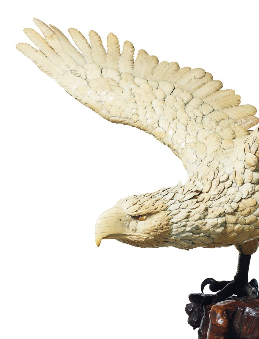 Large Ivory Eagle, End of the 19th century