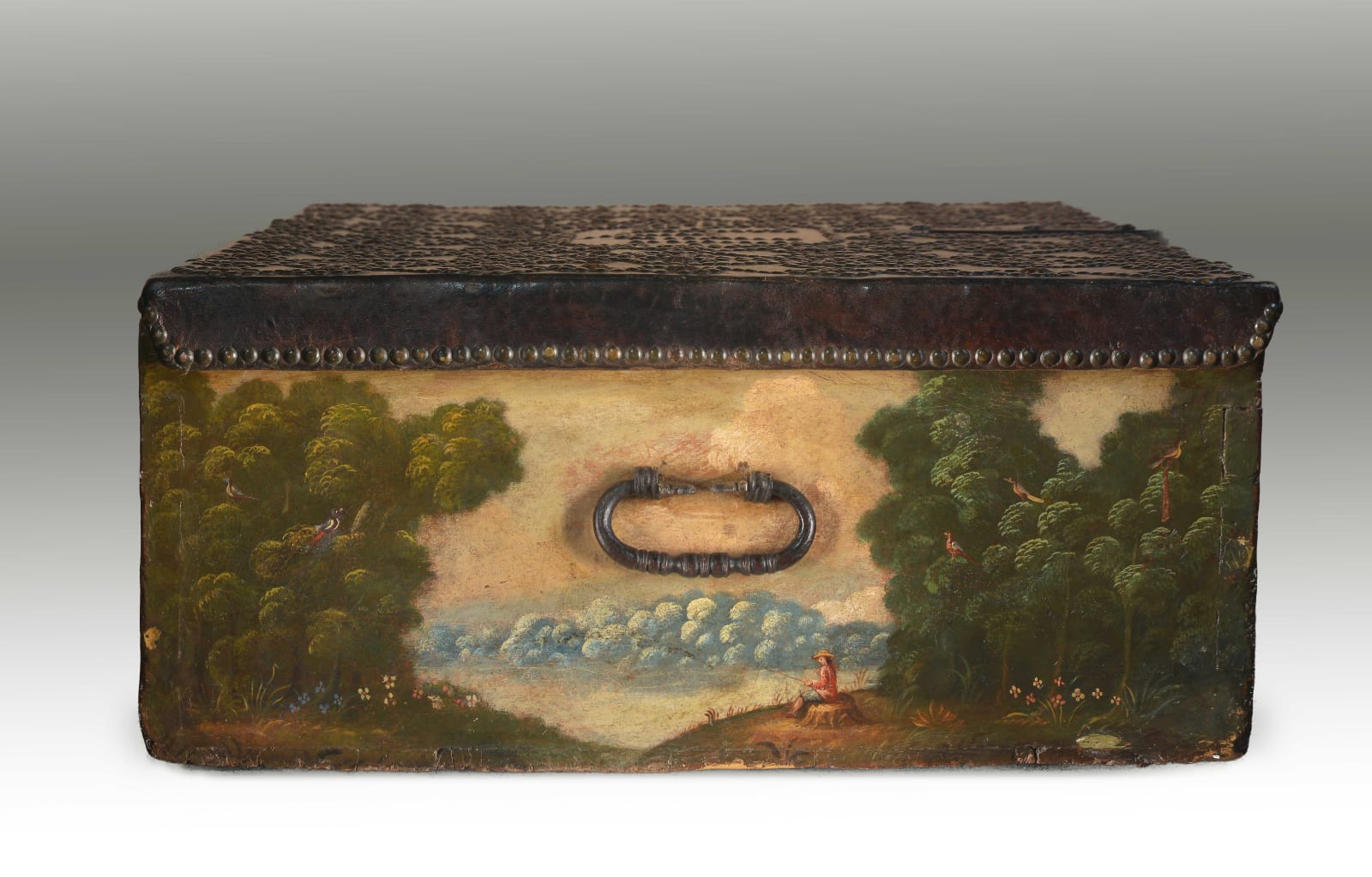 Chest with a Religious Scene and Landscapes, Late 17th century - Early 18th century