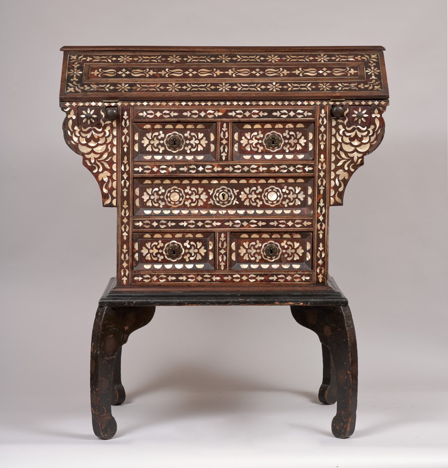 WRITING CABINET WITH DROP-DOWN FRONT, Peru, 17th century