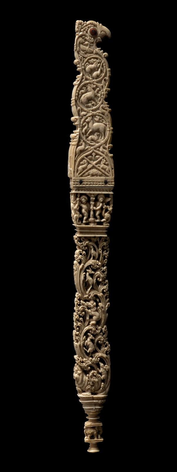The “Pangolin Fan”, Ceylon (present-day Sri Lanka), Kōttē, c. 1540-1551