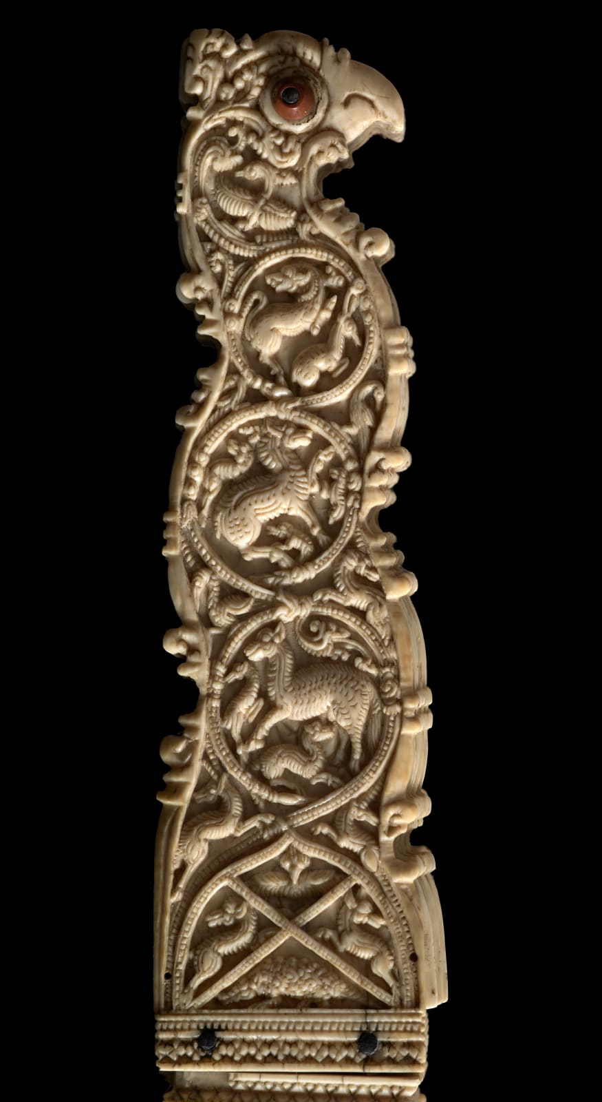 The “Pangolin Fan”, Ceylon (present-day Sri Lanka), Kōttē, c. 1540-1551