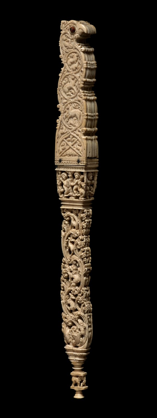 The “Pangolin Fan”, Ceylon (present-day Sri Lanka), Kōttē, c. 1540-1551