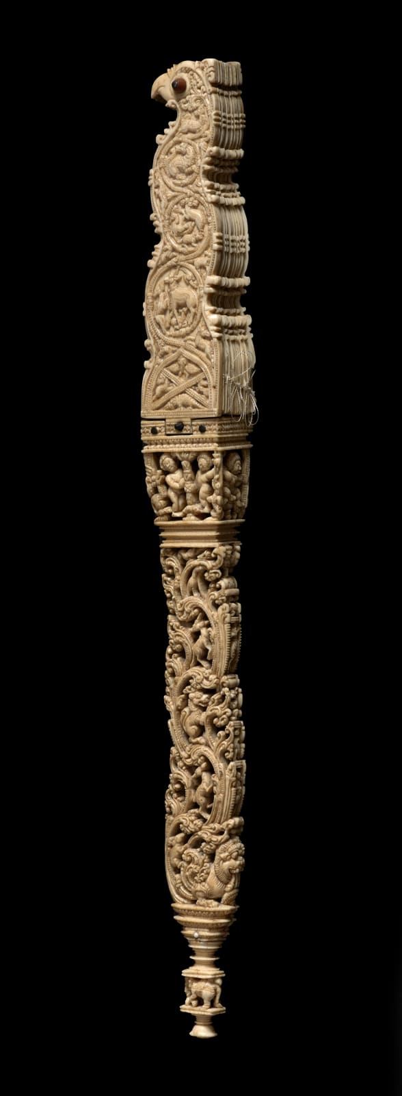 The “Pangolin Fan”, Ceylon (present-day Sri Lanka), Kōttē, c. 1540-1551