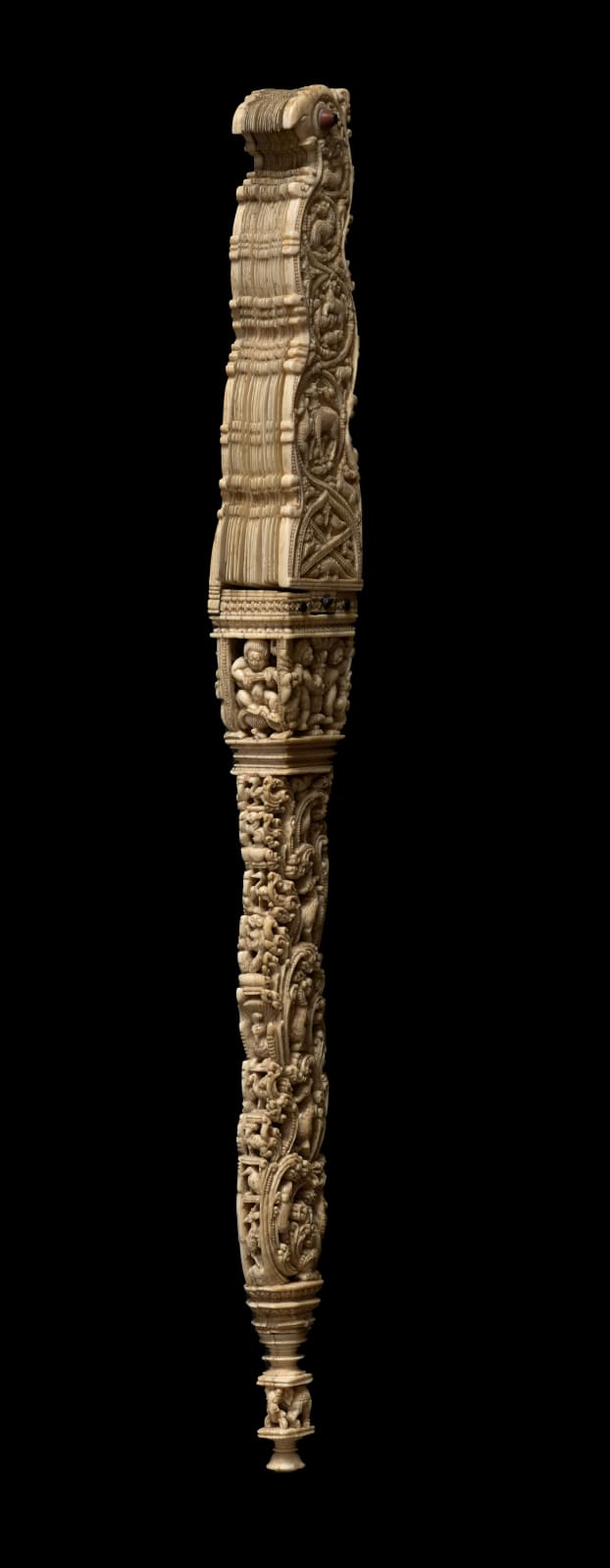 The “Pangolin Fan”, Ceylon (present-day Sri Lanka), Kōttē, c. 1540-1551