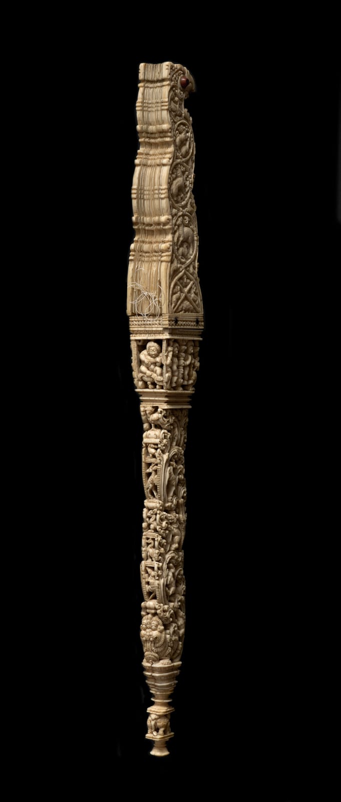 The “Pangolin Fan”, Ceylon (present-day Sri Lanka), Kōttē, c. 1540-1551