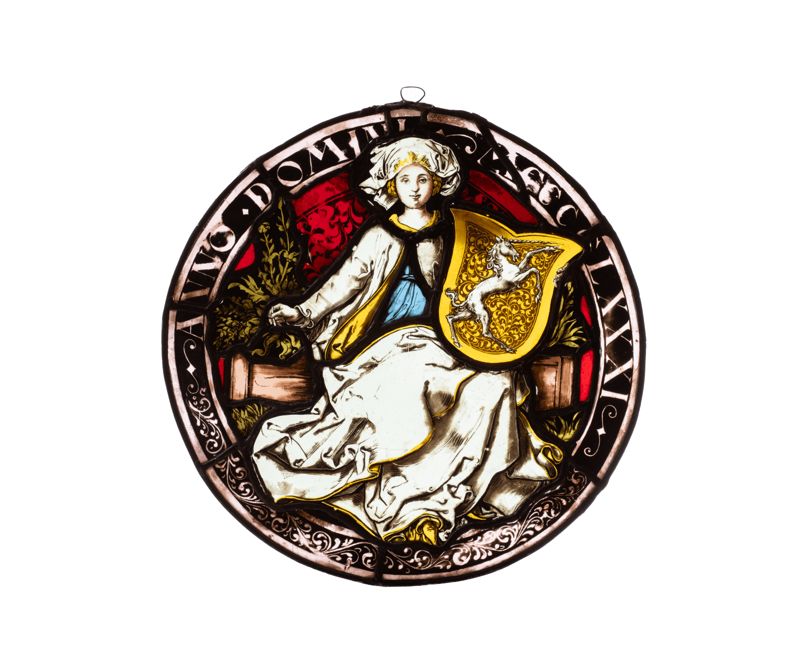 Two Stained-Glass Emblems