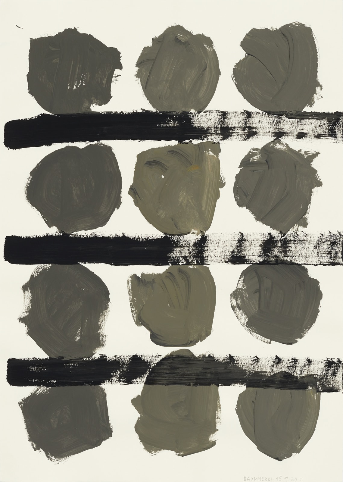 Thomas Baumhekel, #022382  Crumbled Characters II, 2020