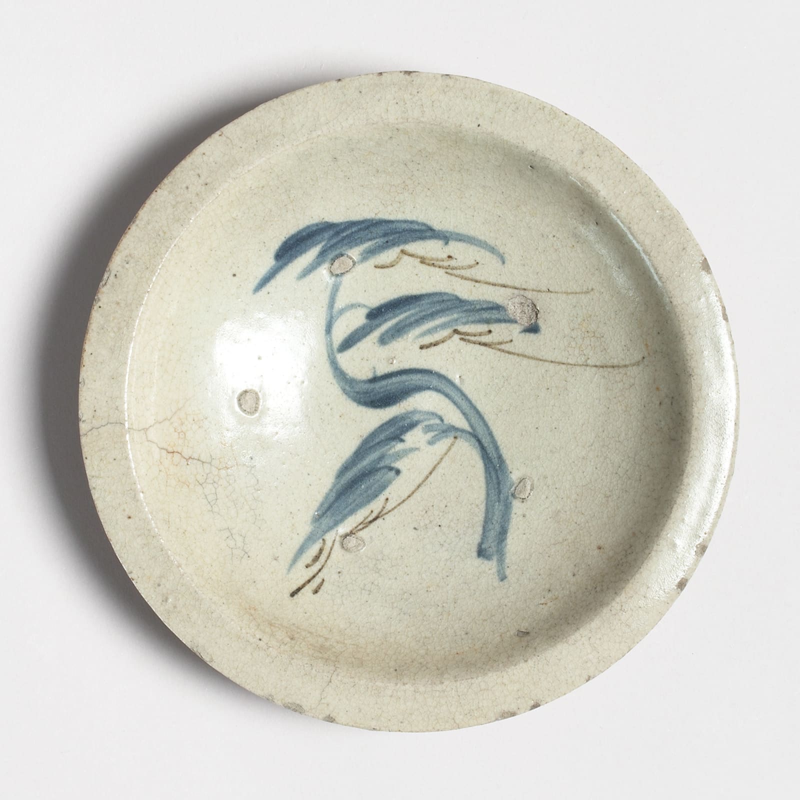 Keramik, #001097 Ishizara - Steintelle mit Kiefernmotiv, 2. Hälfte Edo-Zeit (1615-1868)