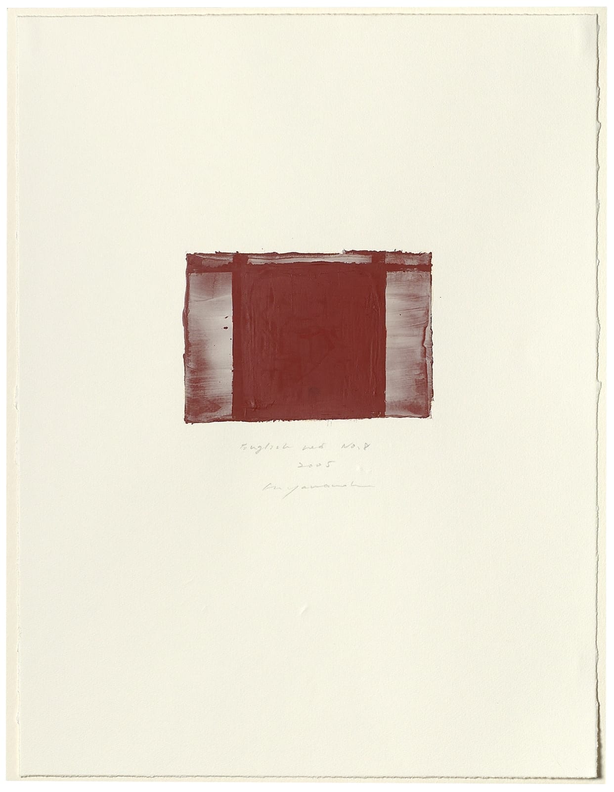Hideaki Yamanobe, #015058  English red No. 8, 2005