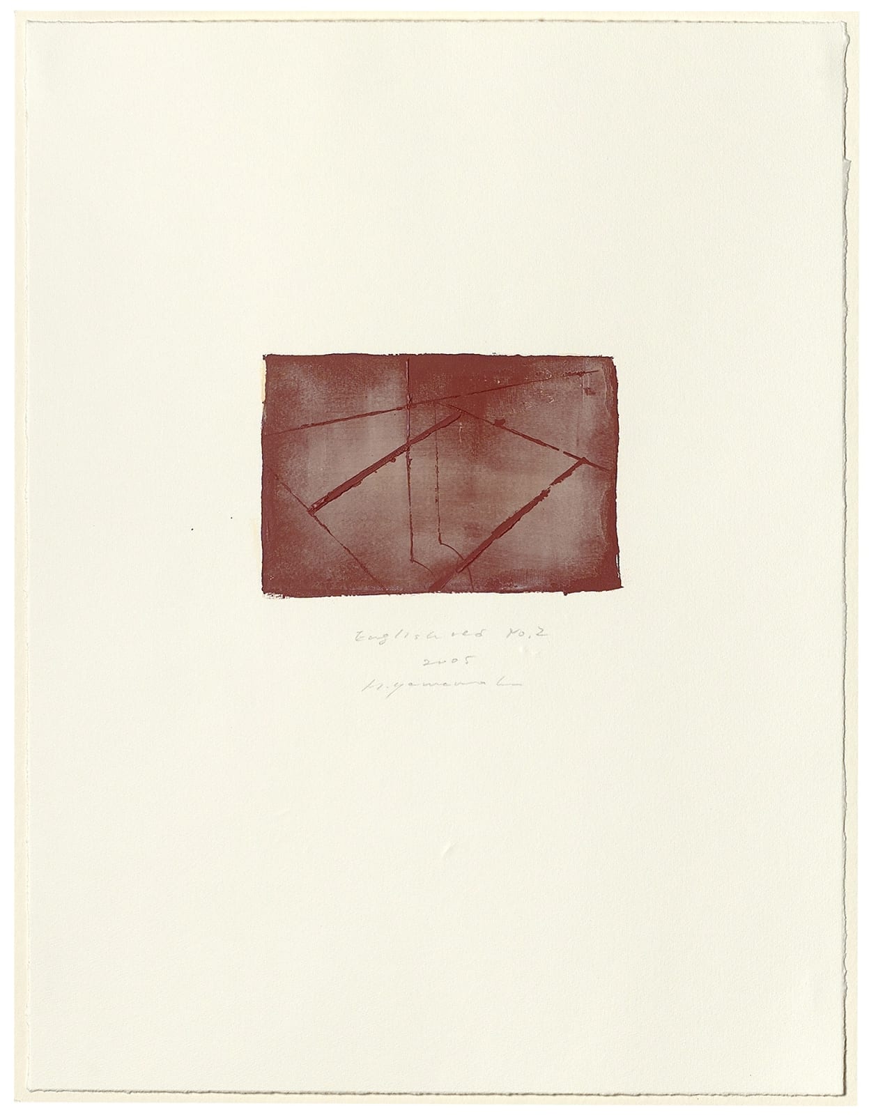 Hideaki Yamanobe, #015072  English red No. 2, 2005