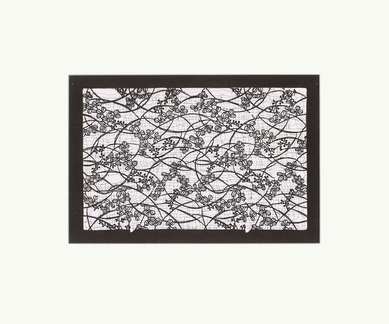 Katagami / Uwagami, #010854  Katagami (Textilfärbeschablone), Japan, Späte Edo-Zeit / Meiji-Zeit (2. H. 19. Jh. / Anfang 20. Jh.)