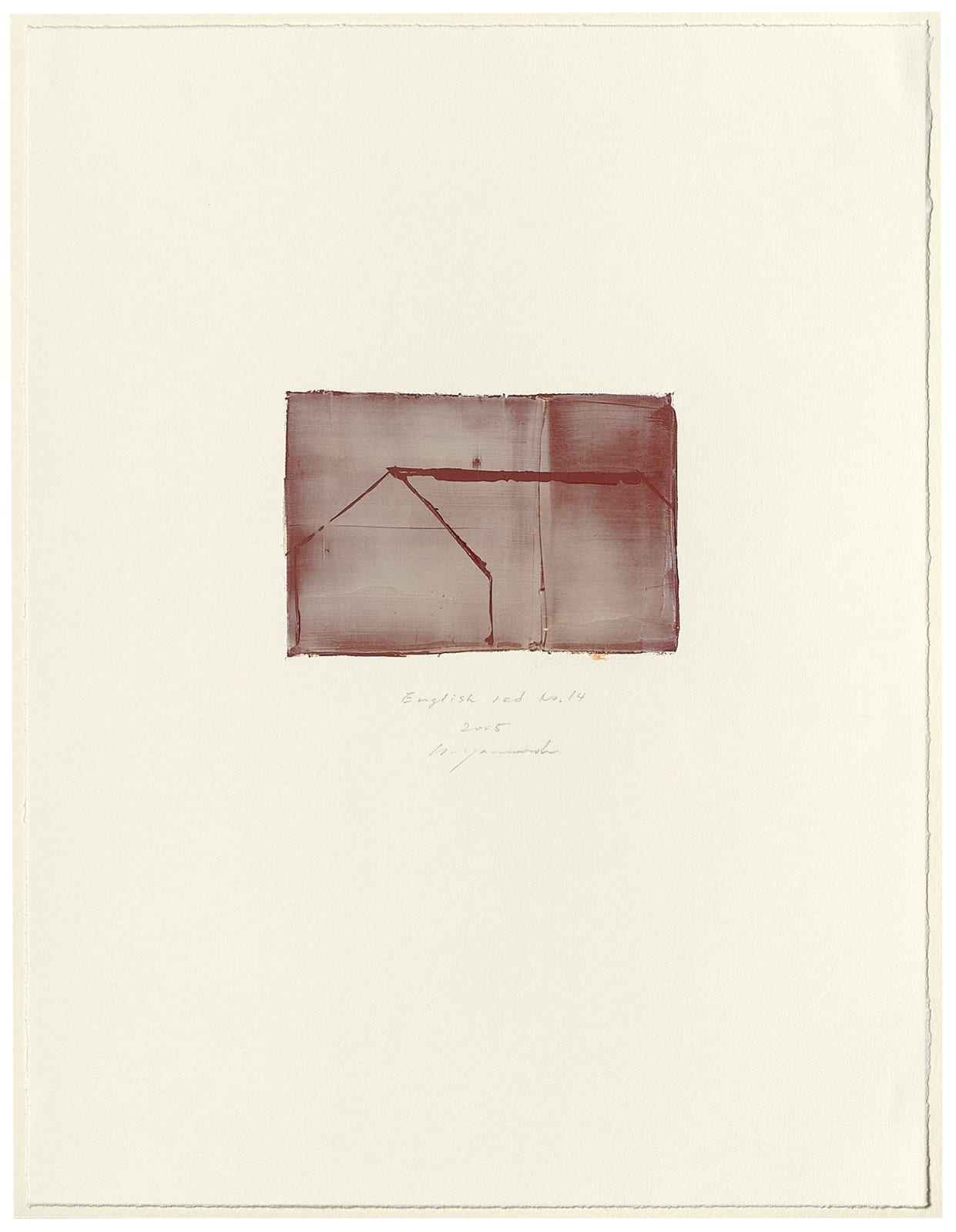 Hideaki Yamanobe, #015064  English red No. 14, 2005
