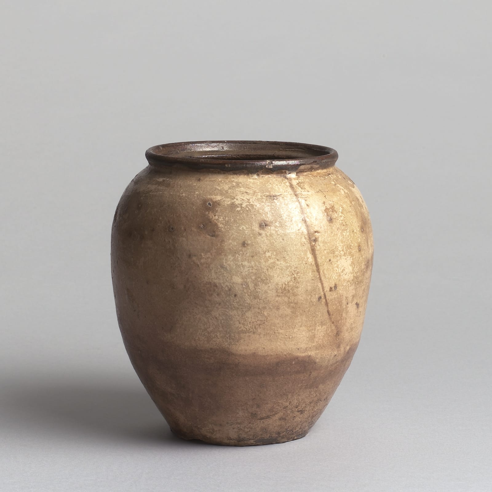 Keramik, #011150  Mizusashi - Wassertopf, Momoyama/Edo period, um 1600