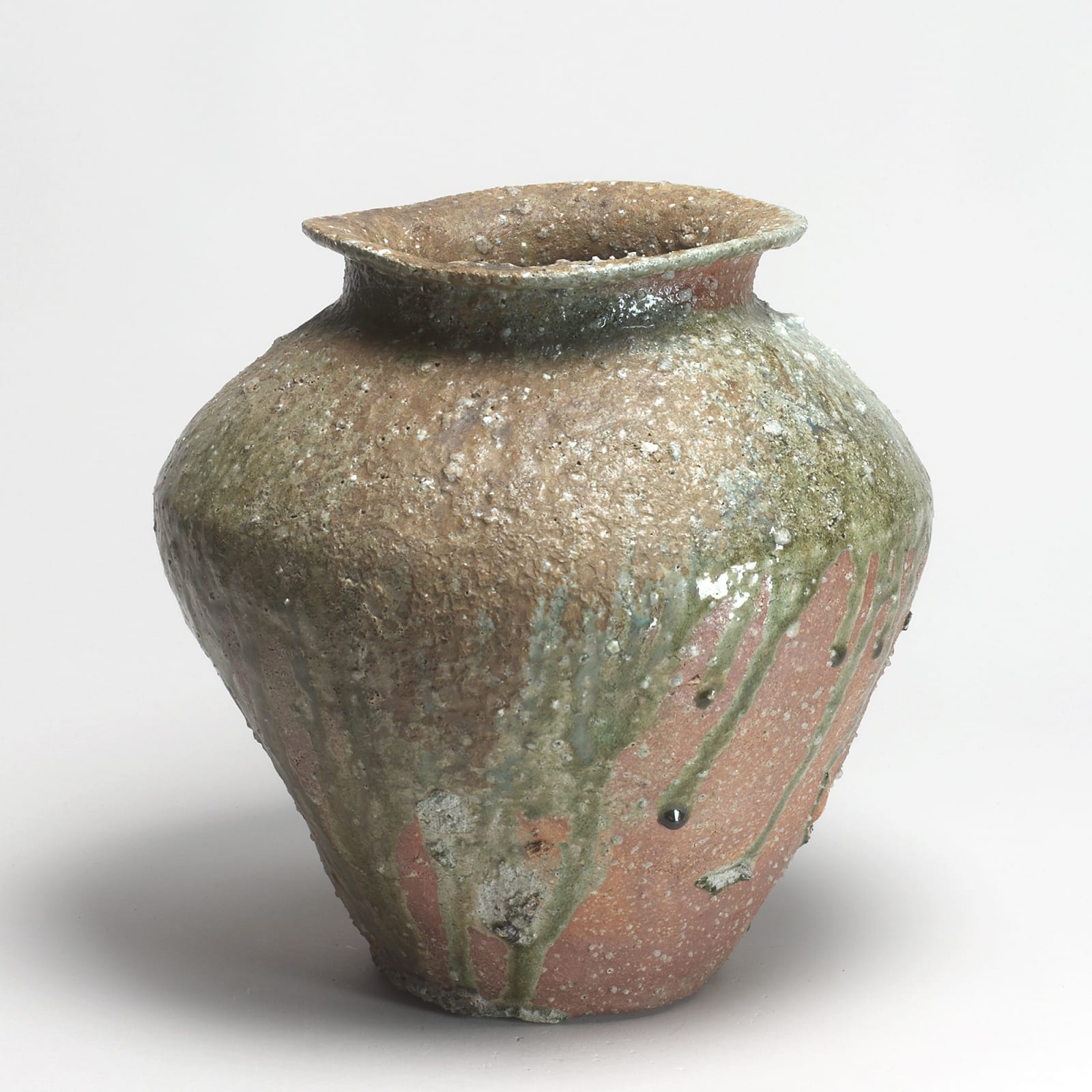 Shiro Tsujimura, #008836  Vorratsgefäß (tsubo), hirokuchi-Typ, shigaraki, um 1999