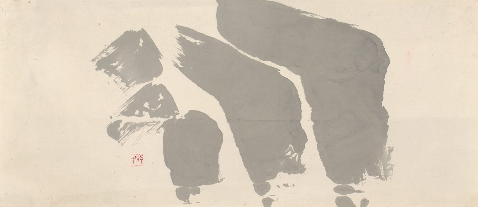 SHO-Künstler, #016289  Okudaira Yagyû (*1929), Tuscheform, um 1960