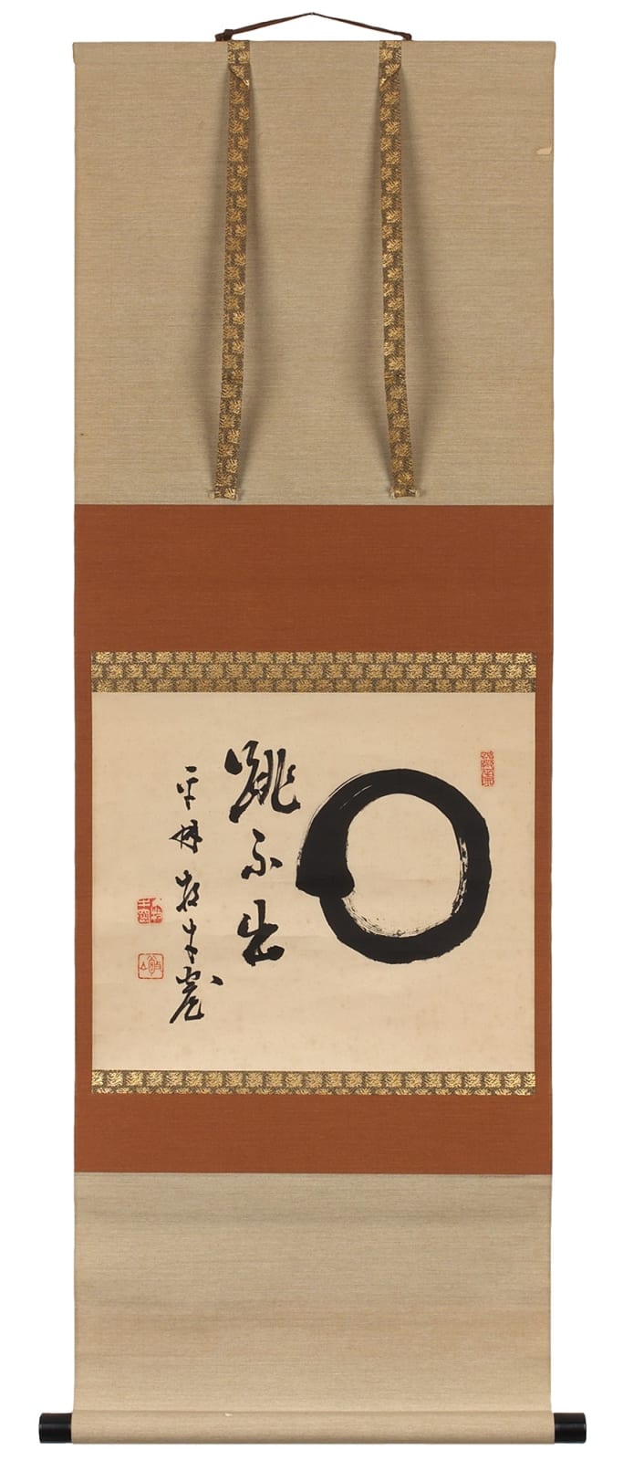 Kalligrafie, #020126  Shirozu Keizan, „Enso“, Rollbild mit Kalligrafie, Japan, Shôwa-Zeit (1926-1989)
