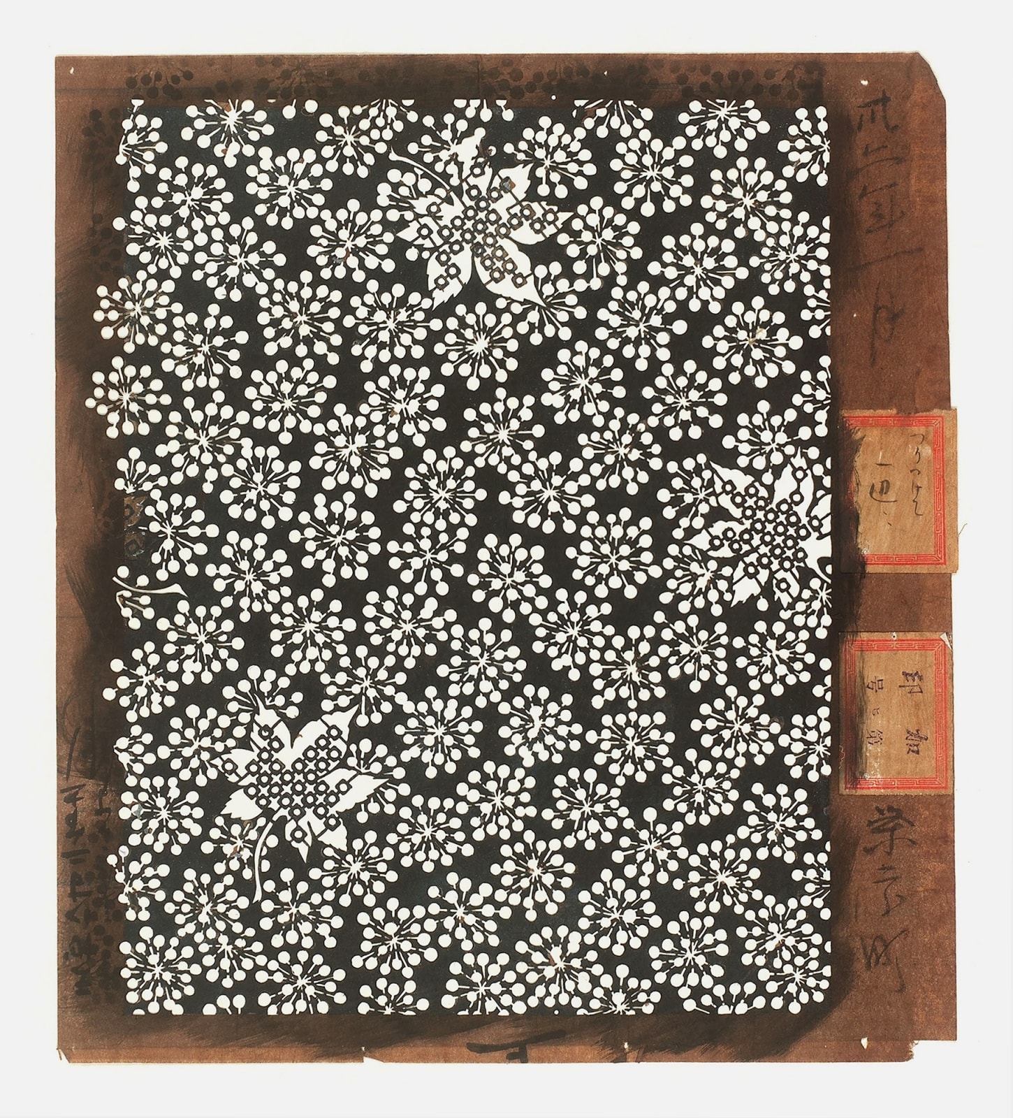 Katagami / Uwagami, #020881  Uwagami (Entwurfsschablone), Japan, Meiji-Zeit (1868—1912), Januar 1899
