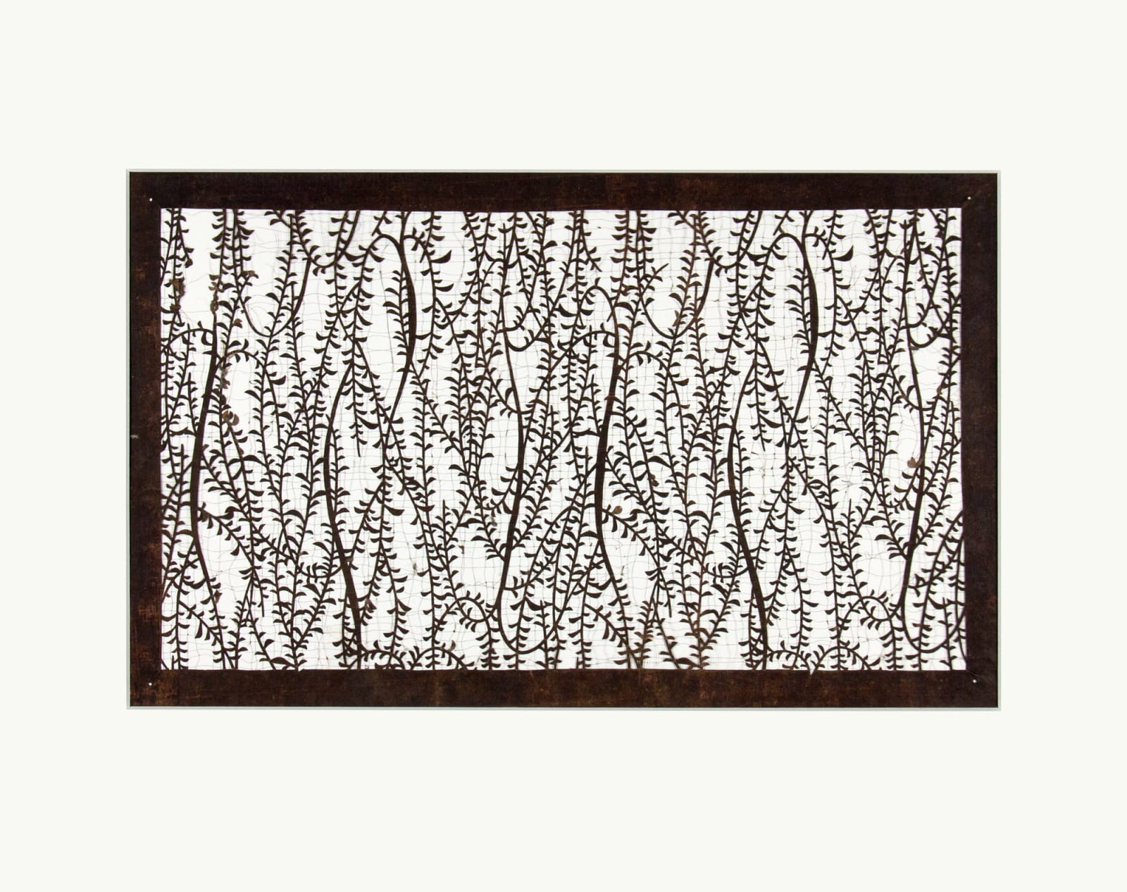 Katagami / Uwagami, #010858  Katagami (Textilfärbeschablone), Japan, Späte Edo-Zeit / Meiji-Zeit (2. H. 19. Jh. / Anfang 20. Jh.)