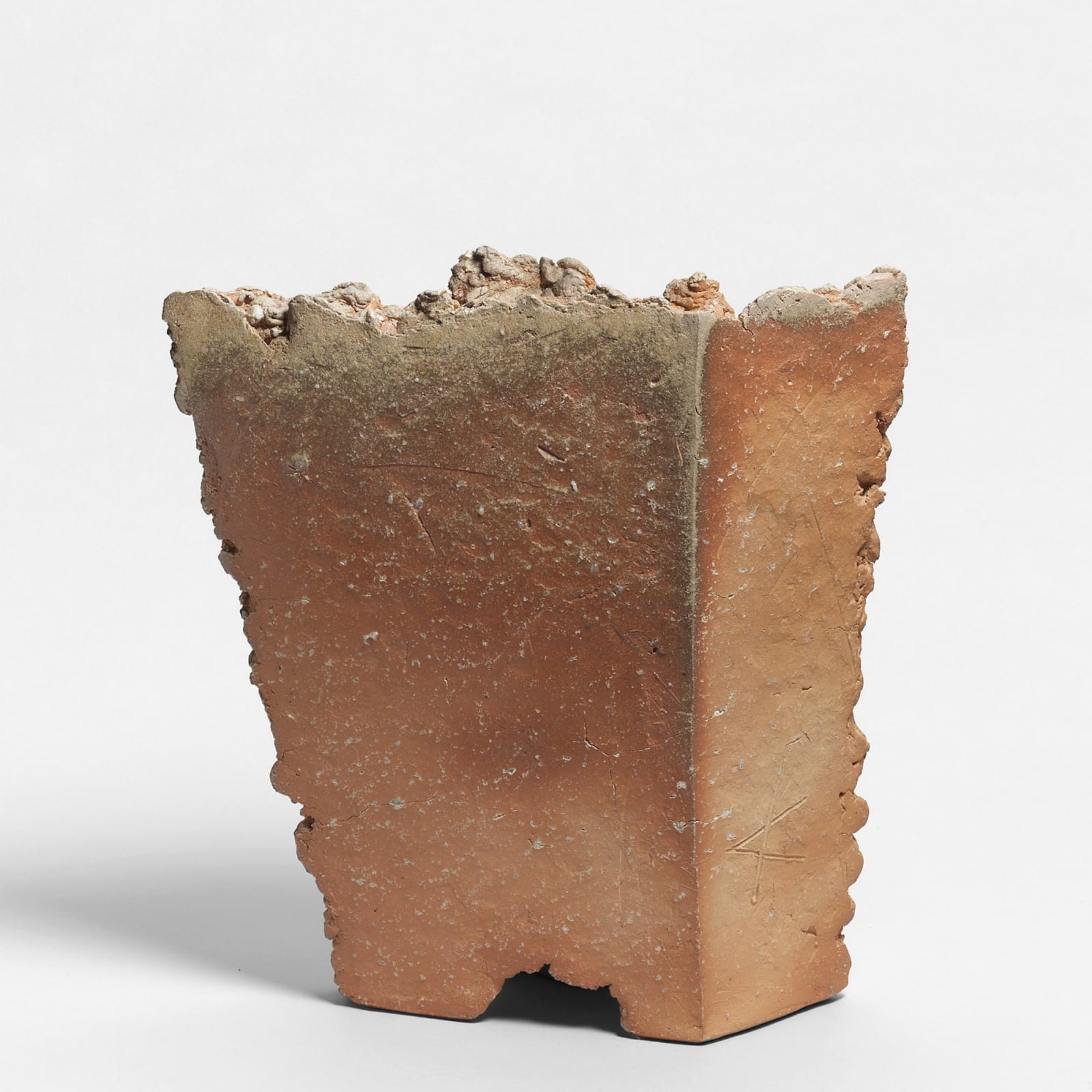 Kei Tanimoto, #020177  Feuerfarbene Vase (iga hiiro kaki), Iga-Typ, 2003