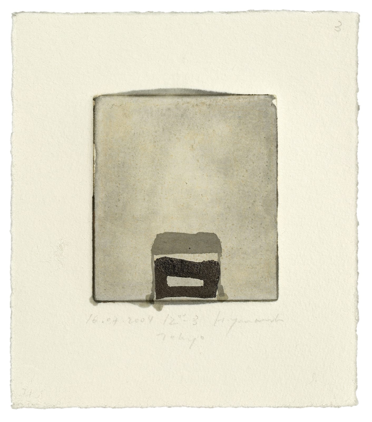 Hideaki Yamanobe, #017432  Monotypie, 16.07.2004 #3, 2004