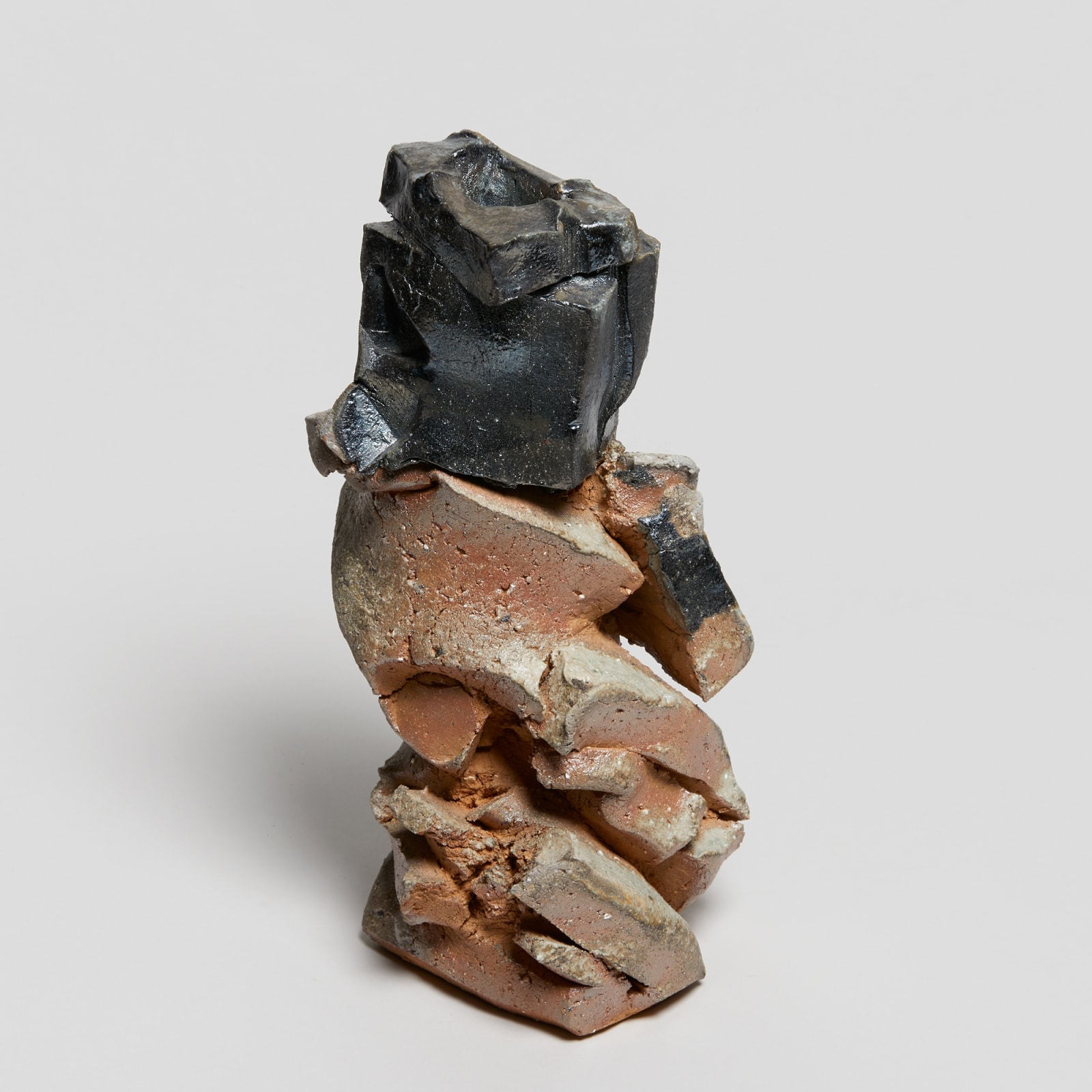 Shozo Michikawa, #022998 Natural Ash Stratum Sculpture Form, 2024