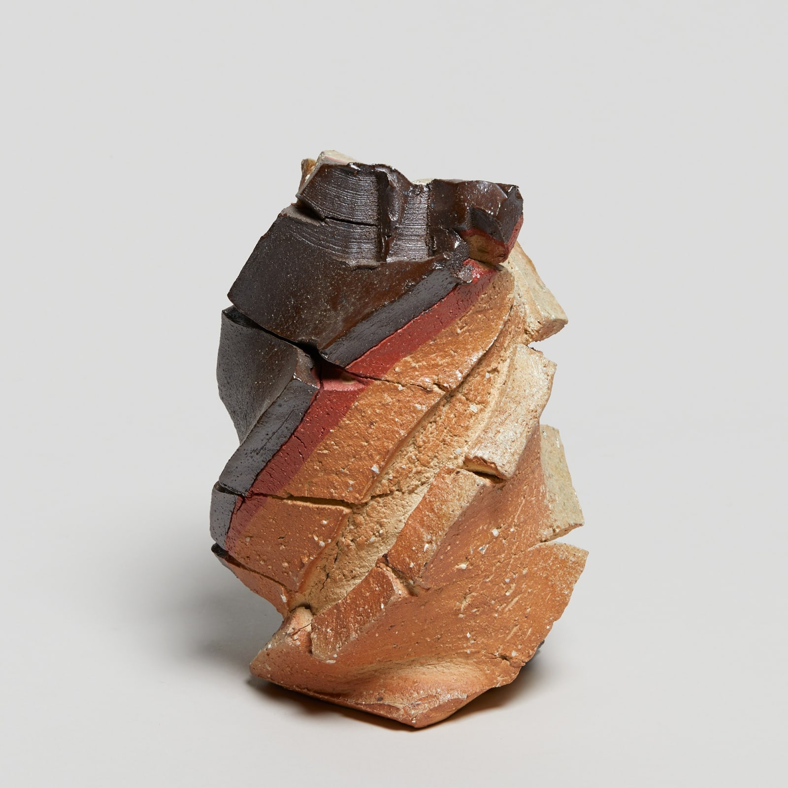 Shozo Michikawa, #023000 Natural Ash Stratum Sculpture Form, 2024