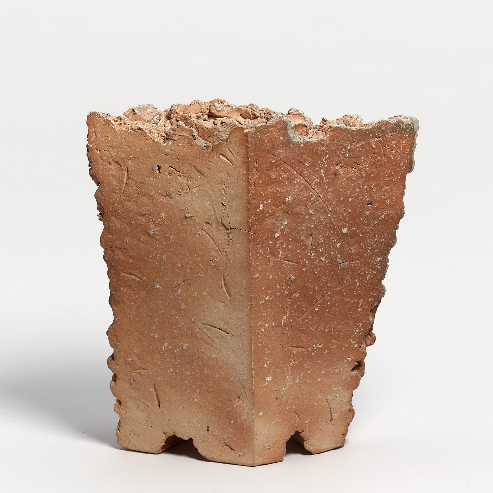 Kei Tanimoto, #020177  Feuerfarbene Vase (iga hiiro kaki), Iga-Typ, 2003