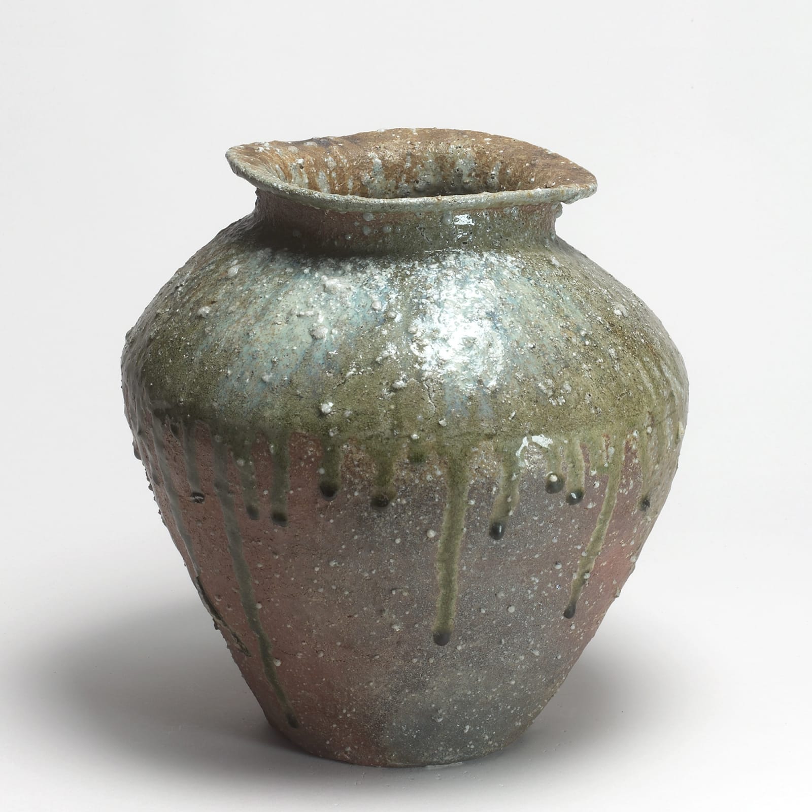 Shiro Tsujimura, #008836  Vorratsgefäß (tsubo), hirokuchi-Typ, shigaraki, um 1999