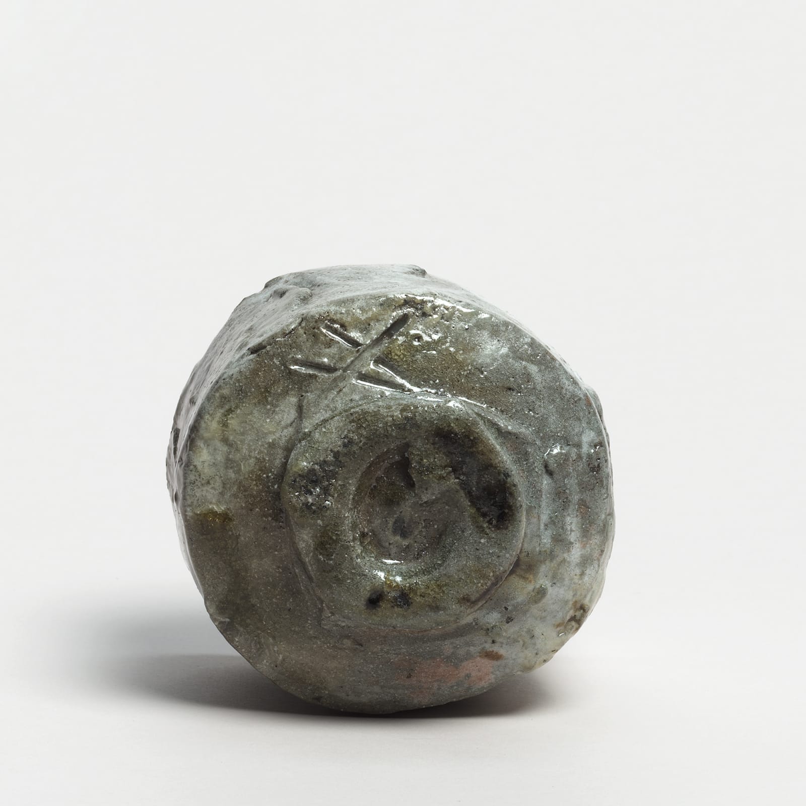 Kei Tanimoto, #020161  Weiße Iga Raku-Teeschale (iga shiro raku chawan), Sumigama Brand, 2013