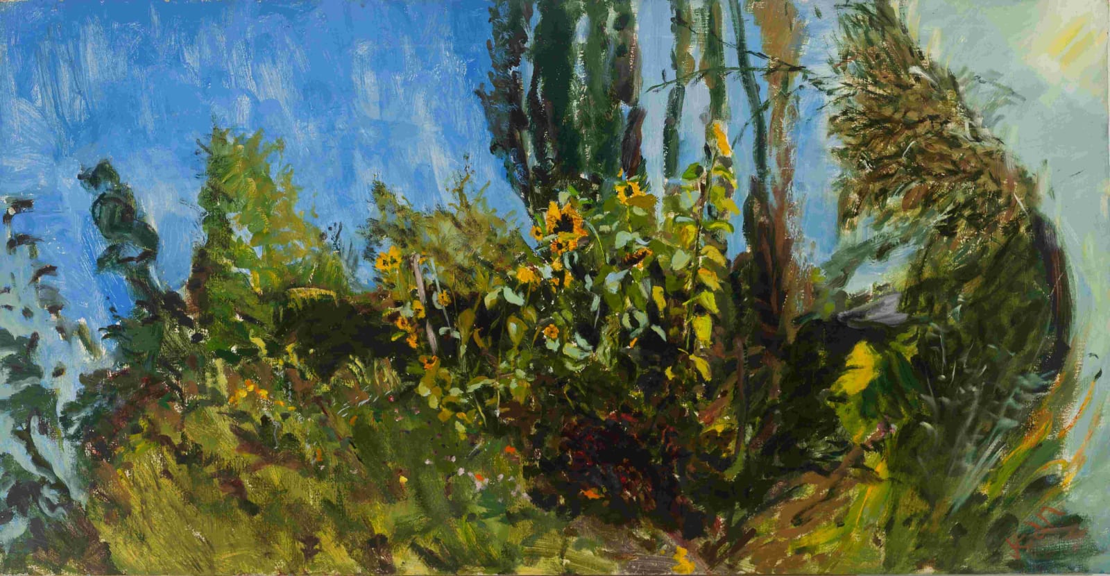 Row of Sunflowers (print), 1963