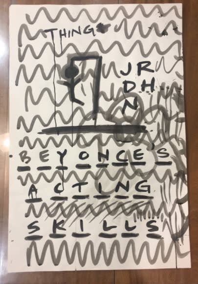 Sam Vernon Hangman Series VIII, 2016 ink on paper 36 x 24 inches